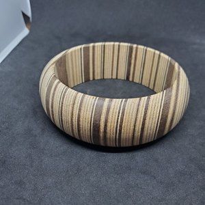 Wood Bangle Thick Bracelet Women Jewelry Fashion